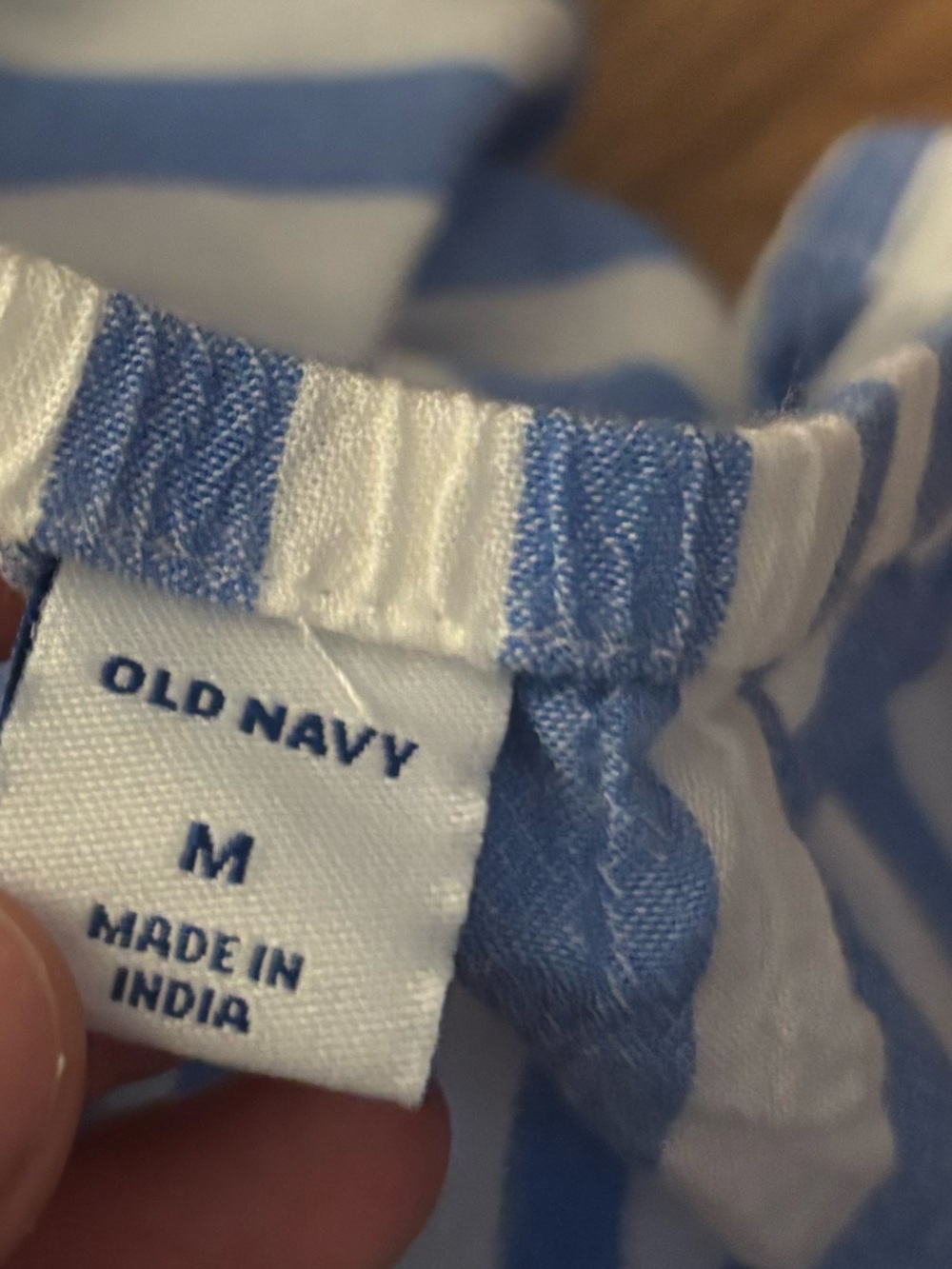 Old Navy Blue &White Striped Midi Flowy Sundress Size Medium - Picture 9 of 9